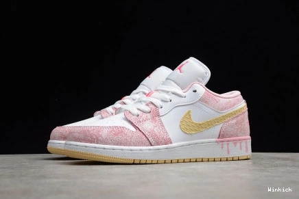 CW7104-601 DRIP (GS) JORDAN LOW AIR 1 PAINT  0805